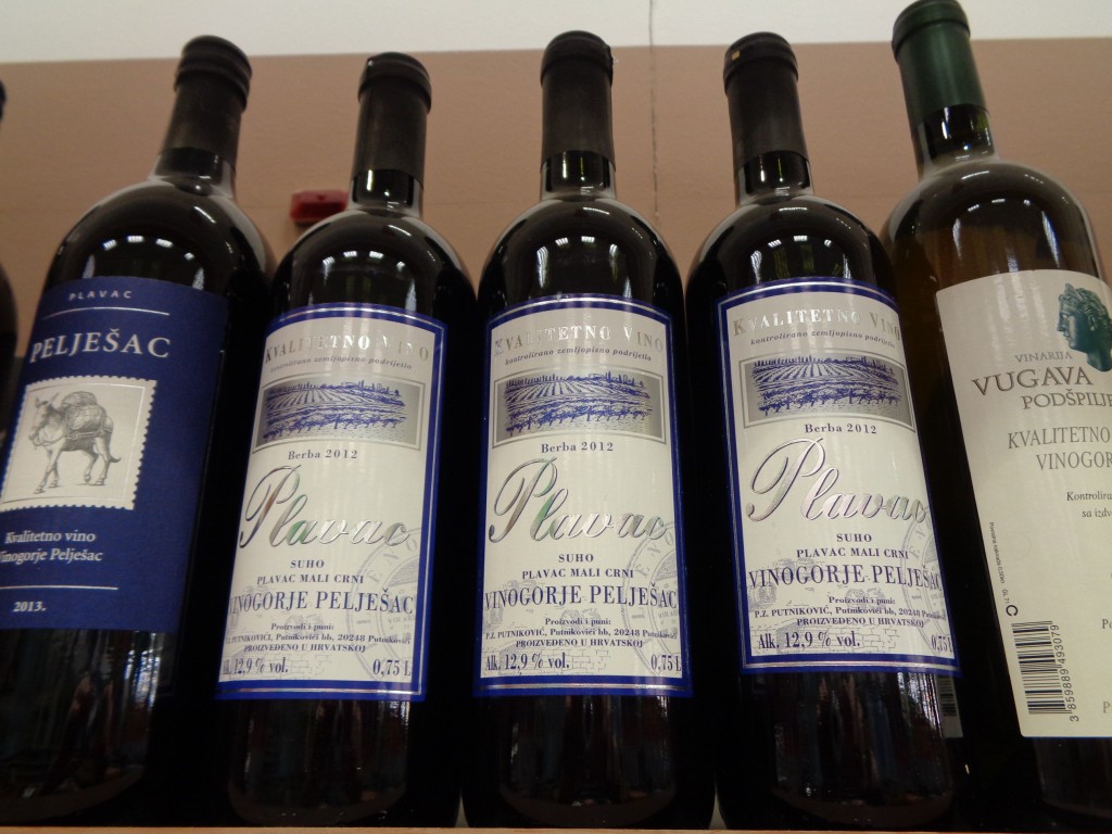 Plavac mali wine, dubrovnik