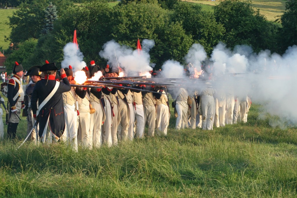 Waterloo reenactment | public domain