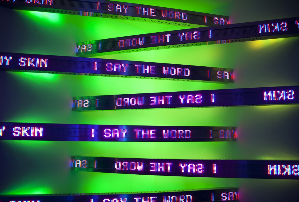 Jenny Holzer, New Corner, 2011 (detail) | © 2011 Jenny Holzer, member Artists Rights Society (ARS), NY Photo: Collin LaFleche