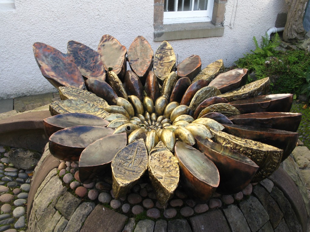 Ammonite Sculpture at Hugh Miller's Cottage | © Caitriana Nicholson/Flickr