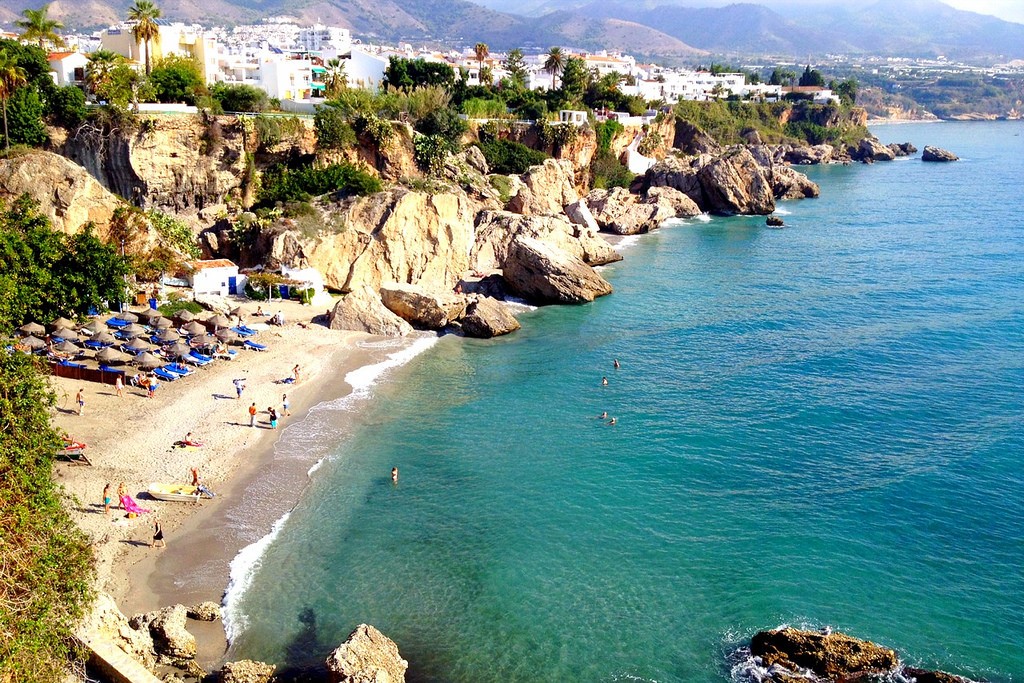 Nerja is the ideal beach getaway from Malaga; Nick Kenrick, flickr