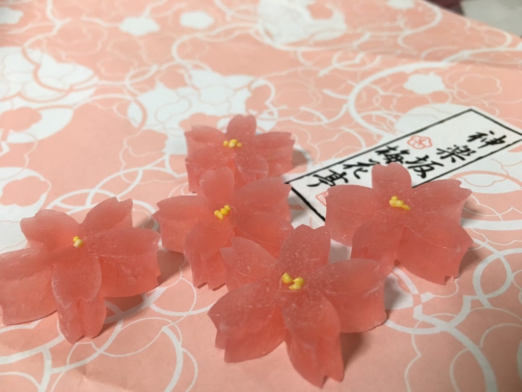 Delicate sakura wagashi | © Alicia Joy