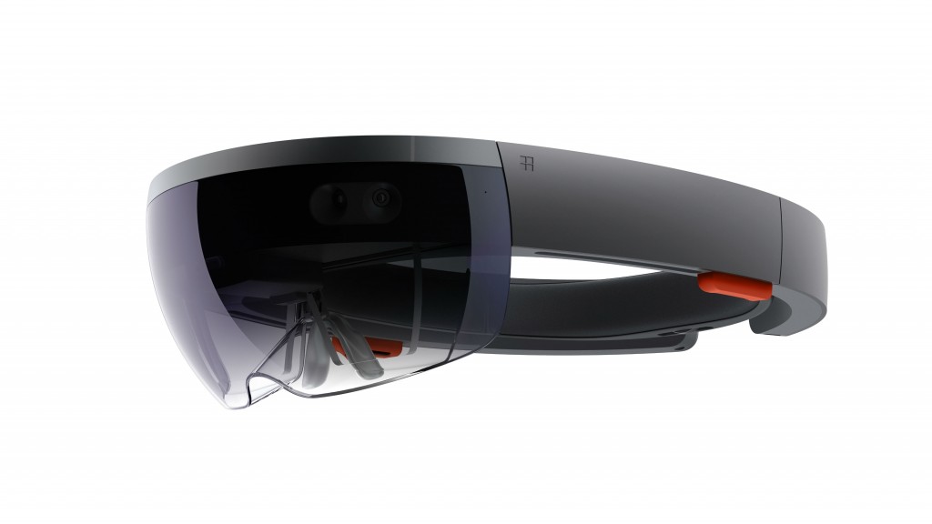 Microsoft's HoloLens. | Courtesy Microsoft.
