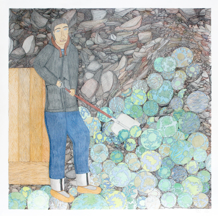 Shoveling Worlds, by Shuvinai Ashoona (2013) | © Feheley Fine Arts / WikiCommons