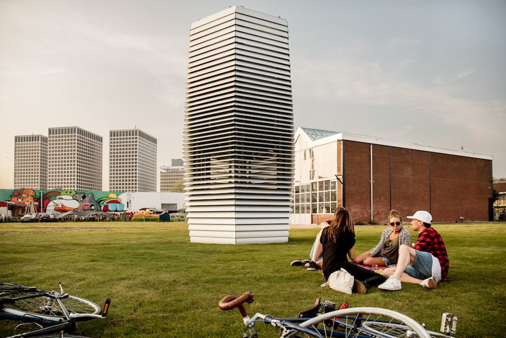 Smog Free Tower in Rotterdam | Courtesy of Studio Roosegaarde