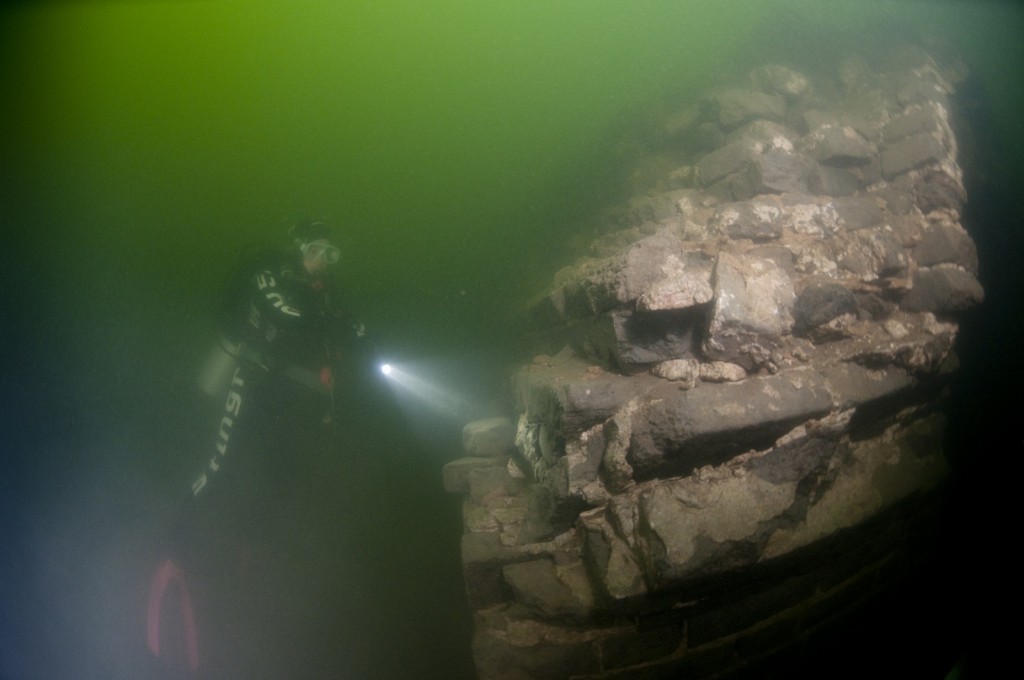 The Sunken Great Wall at Panjiakou
