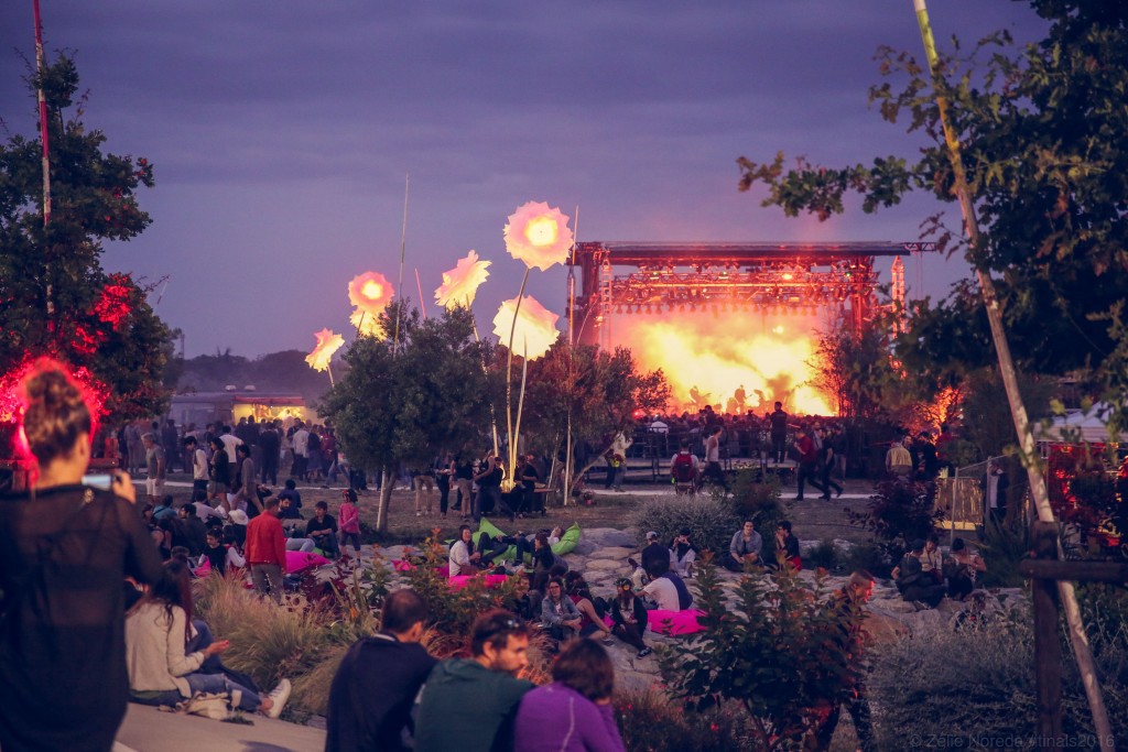 Night time in Nimes in full festival mode | © This Is Not A Love Song