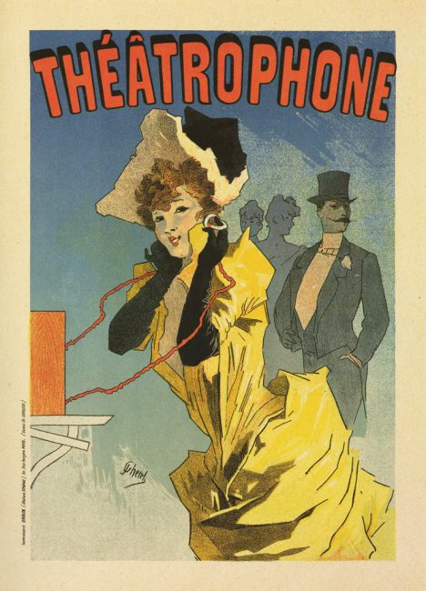 Jules Chéret: Théâtrophone, 1890