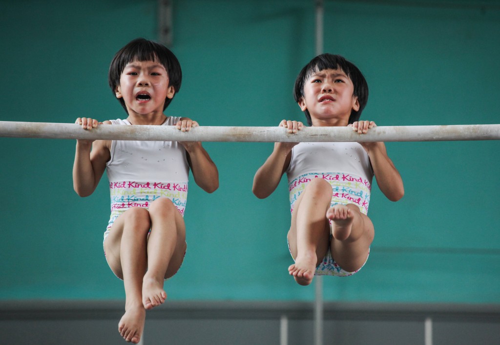 Yuan Peng, The twins' gymnastics dream, 2017 | © Yuan Peng, China, 1st Place, Professional, Sport, 2017 Sony World Photography Awards