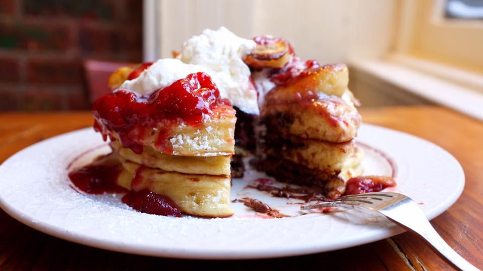 Nutella Pancakes, Courtesy of Bubbys