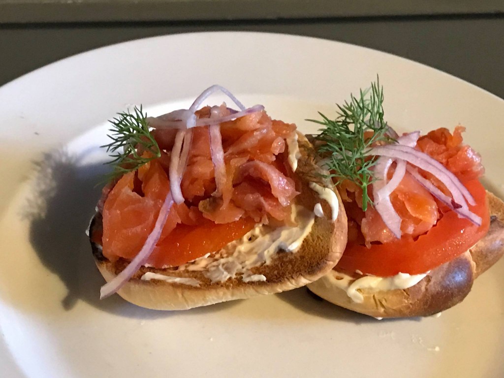 Bagel and lox, Courtesy of Later Alligator