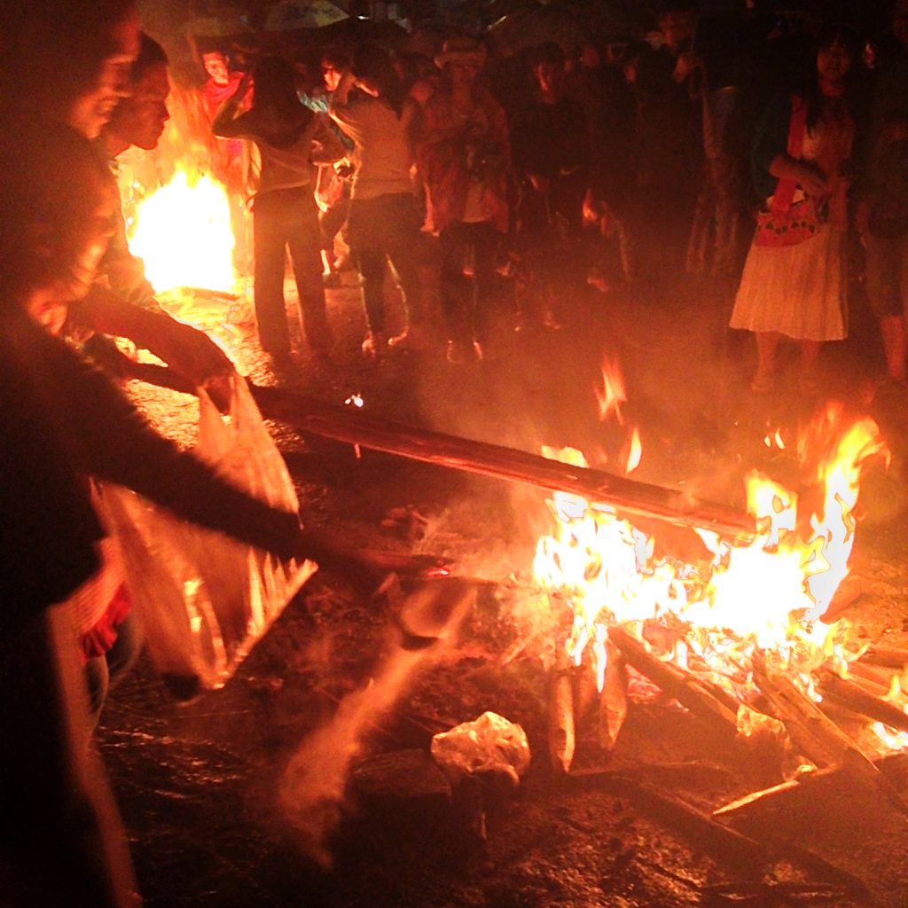 Lighting Torches at Dali Torch Festival | ©Jessica Larson