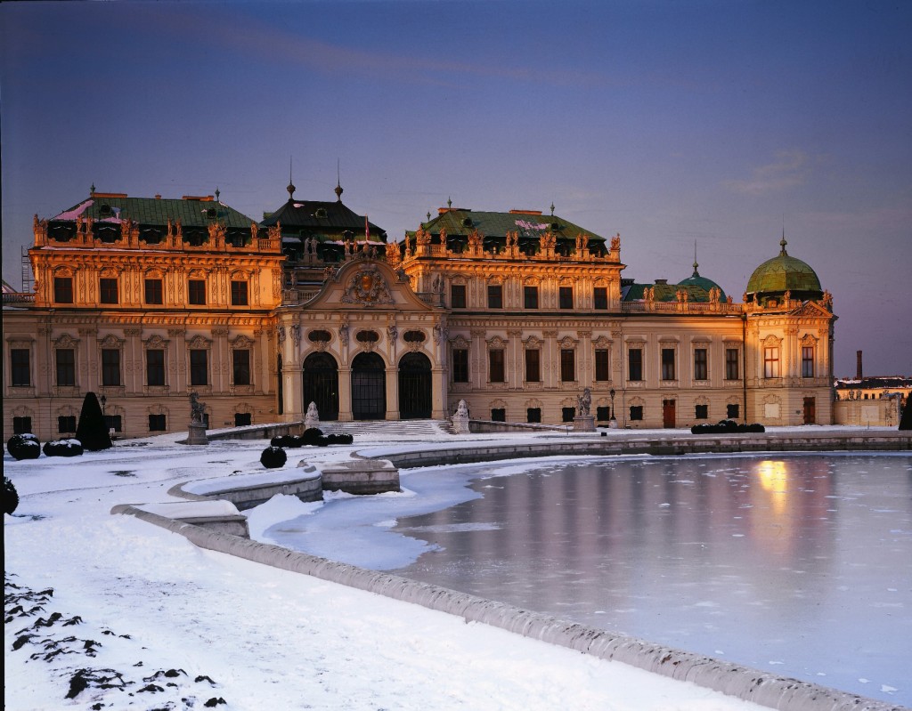 Museums: Belvedere Palace, winter ©WienTourismus/Popp & Hackner