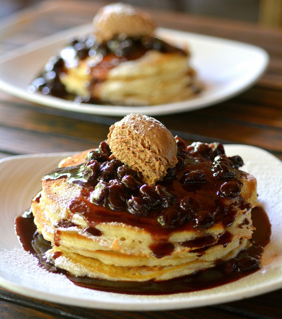 Cornmeal and Georgia Pecan Pancakes, Courtesy of Canoe Restaurant