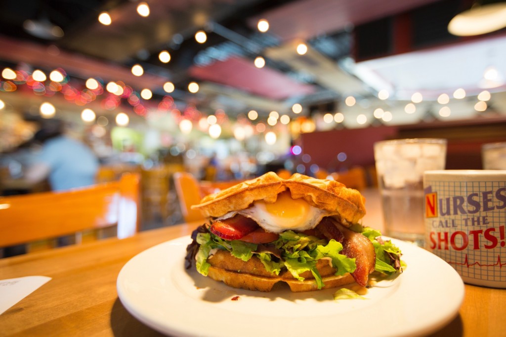 BLT waffle, Courtesy of Cafe Berlin