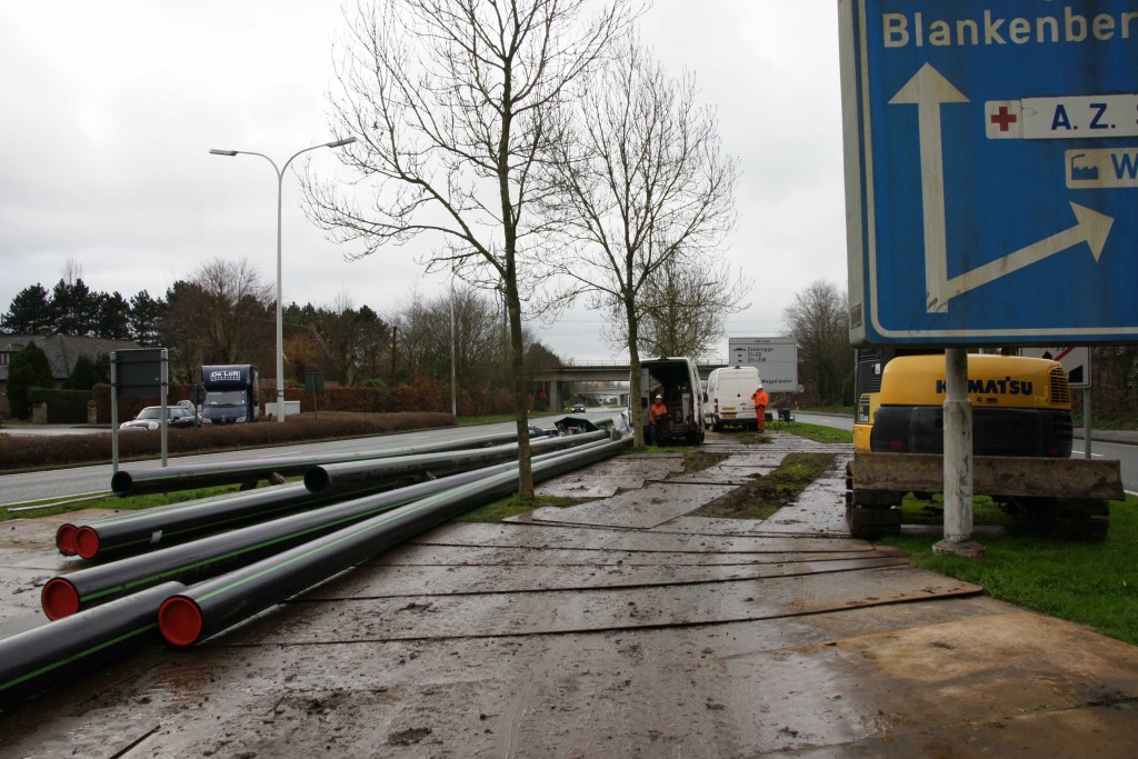 The pipes now funneling 12,000 bottles worth of beer through them every day | courtesy of De Halve Maan