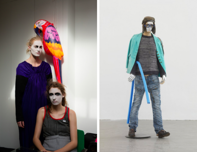 Wolfgang Tillmans Eleanor and Georgia, Lutz, a, 2016, Courtesy David Zwirner, New York | Isa Genzken Schauspieler II, 6, 2014, Courtesy David Zwirner, New York/London