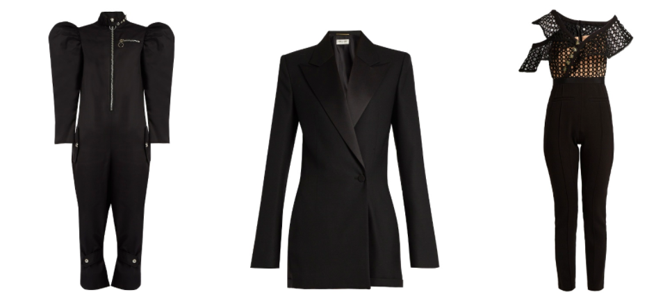 L to R MARQUES'ALMEIDA, SAINT LAURENT, SELF-PORTRAIT, Available on Matches Fashion