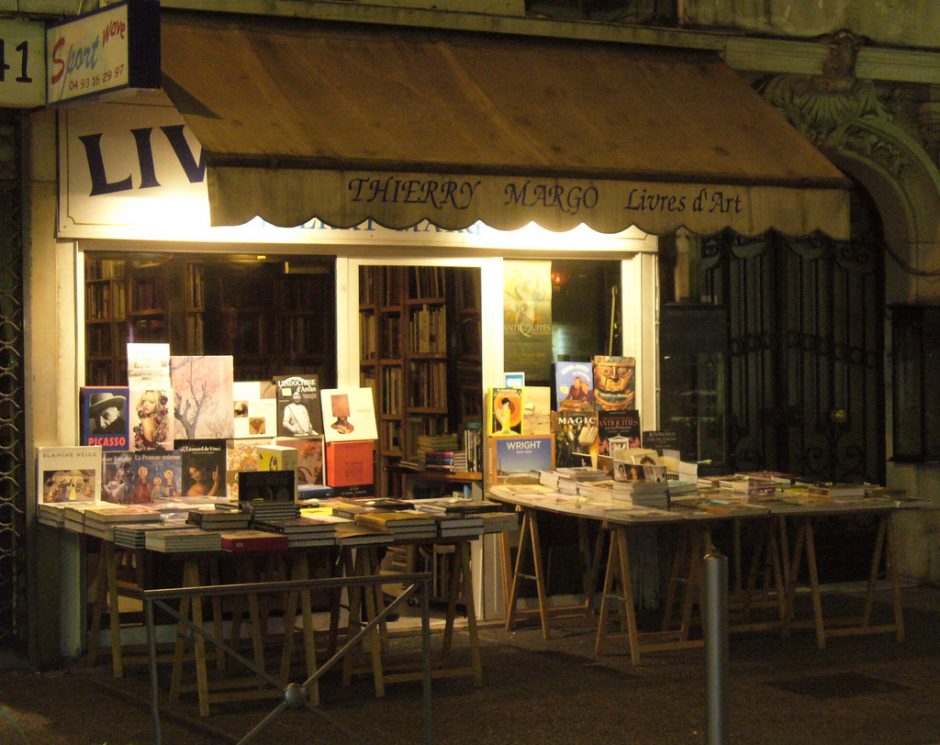 The Thierry Margo bookstore in Nice