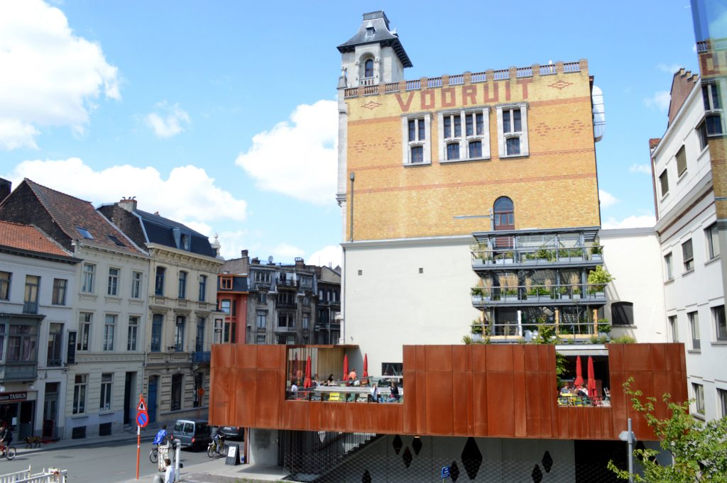 Sint-Pietersnieuwstraat and culture center De Vooruit | Courtesy of Visit Ghent