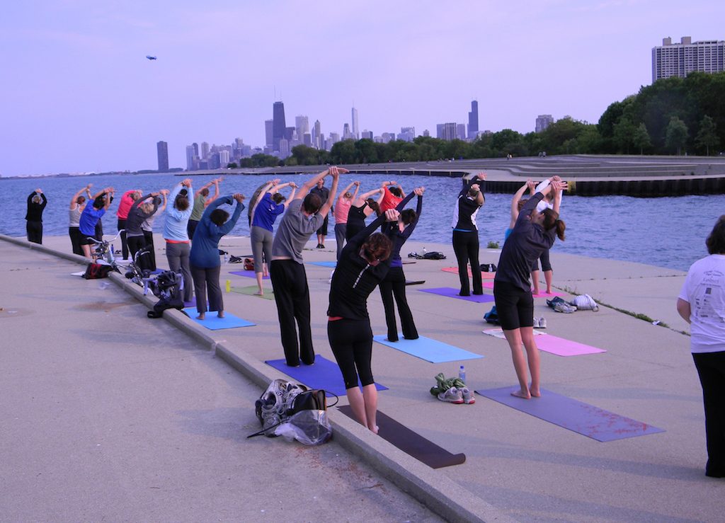 Yoga by the Lake | Courtesy of Fitness Formula Clubs
