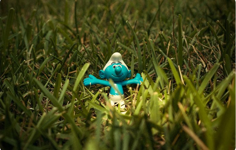 The exhibit's giant mushroom village and forest will make visitors see the world from a Smurf's point of view | © Aaron / Flickr