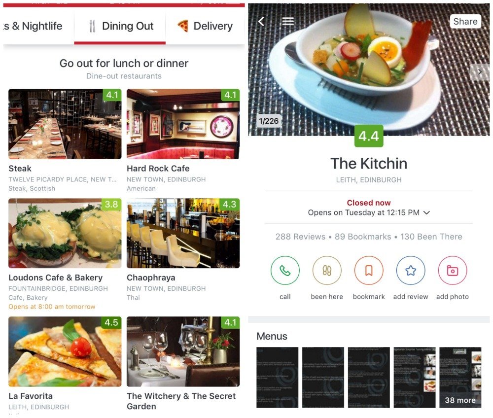 Zomato App Screenshots