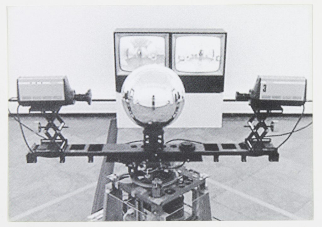 "Machine Vision," Steina Vasulka, 1976, Exhibition view at Albright-Knox Gallery | Courtesy of The Vasulka Chamber/The National Gallery of Iceland