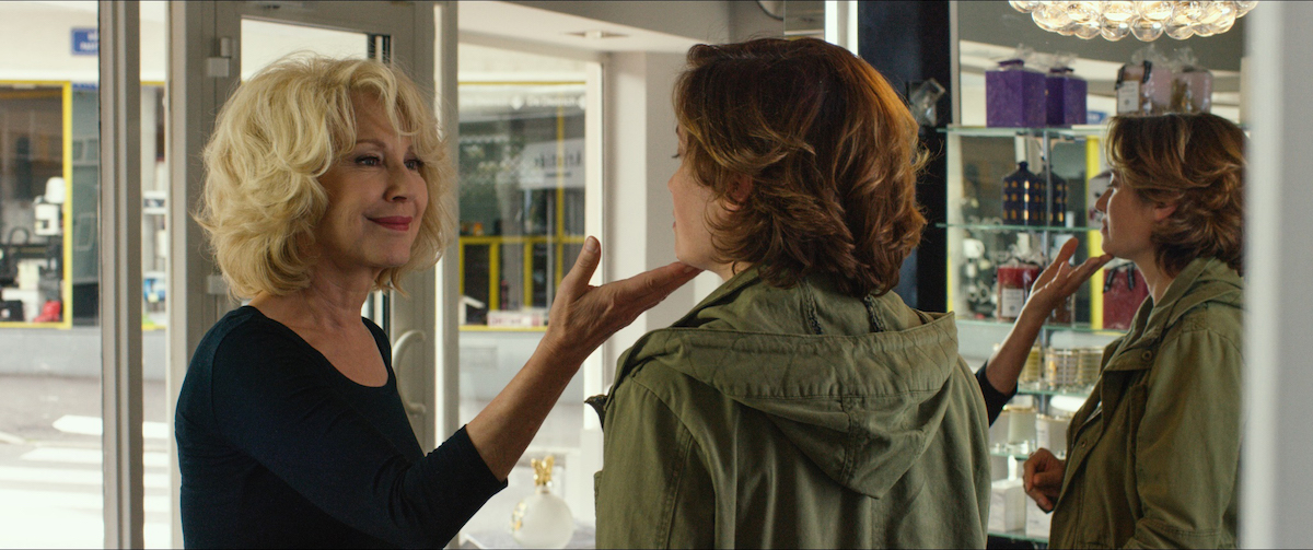 Nathalie Baye (left) and Devos in "Moka," (2016) | @ Film Movement