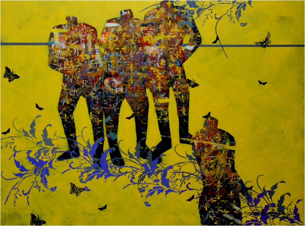 Ola Balogun, <i>Love</i>, oil on canvas, 2016 | Courtesy of Hourglass Gallery