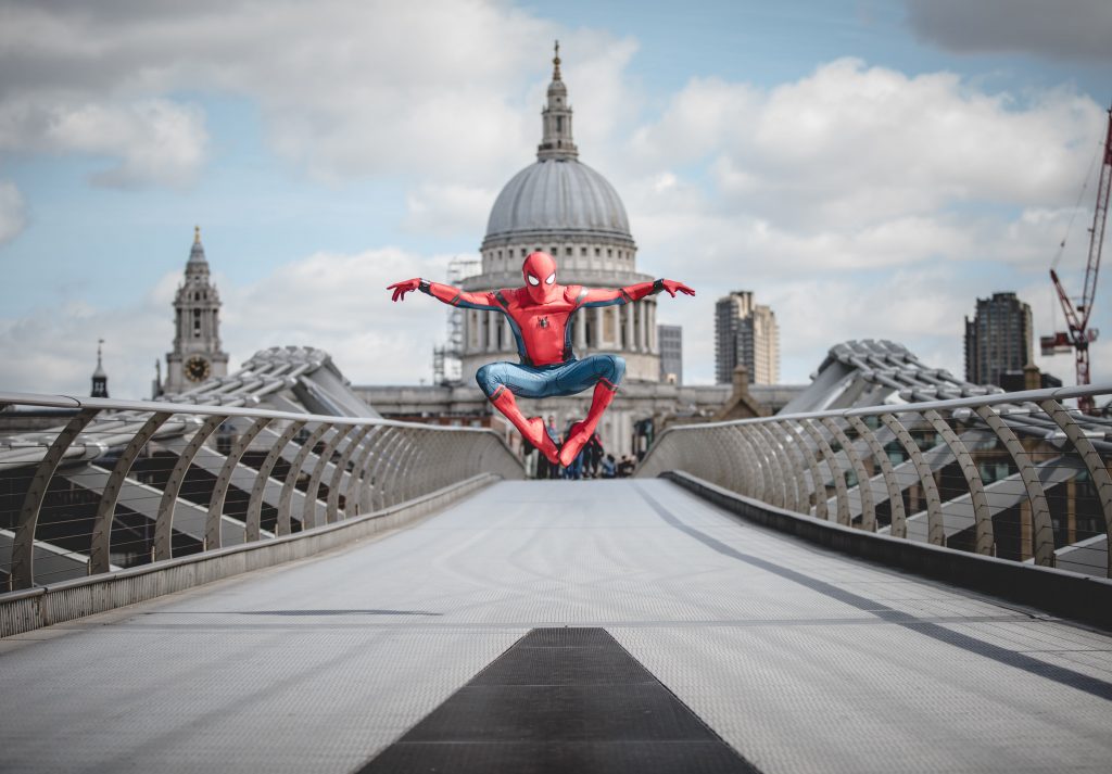 Donning the world-famous Spidey suit, Chris Silcox takes on London’s iconic landmarks | © Josh Perrett
