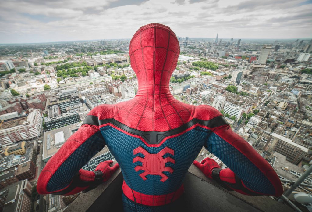 Spider-Man stunt double Chris Silcox surveys London ahead of the Spider-Man: Homecoming July 5 cinema release | © Josh Perrett