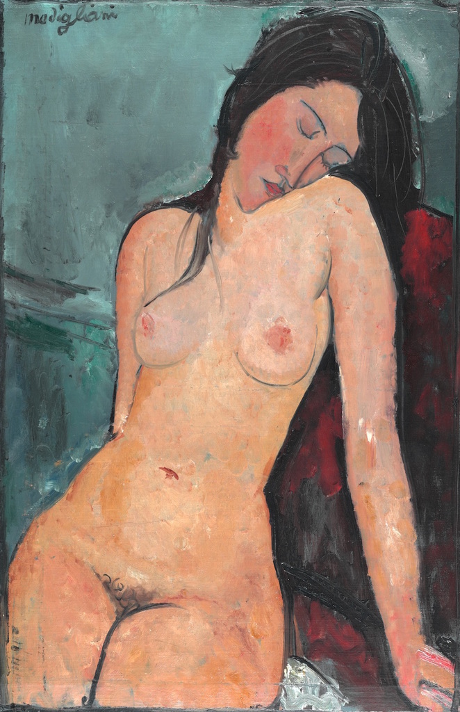 Amedeo Modigliani, Female nude, c.1916 | © The Samuel Courtauld Trust, The Courtauld Gallery, London