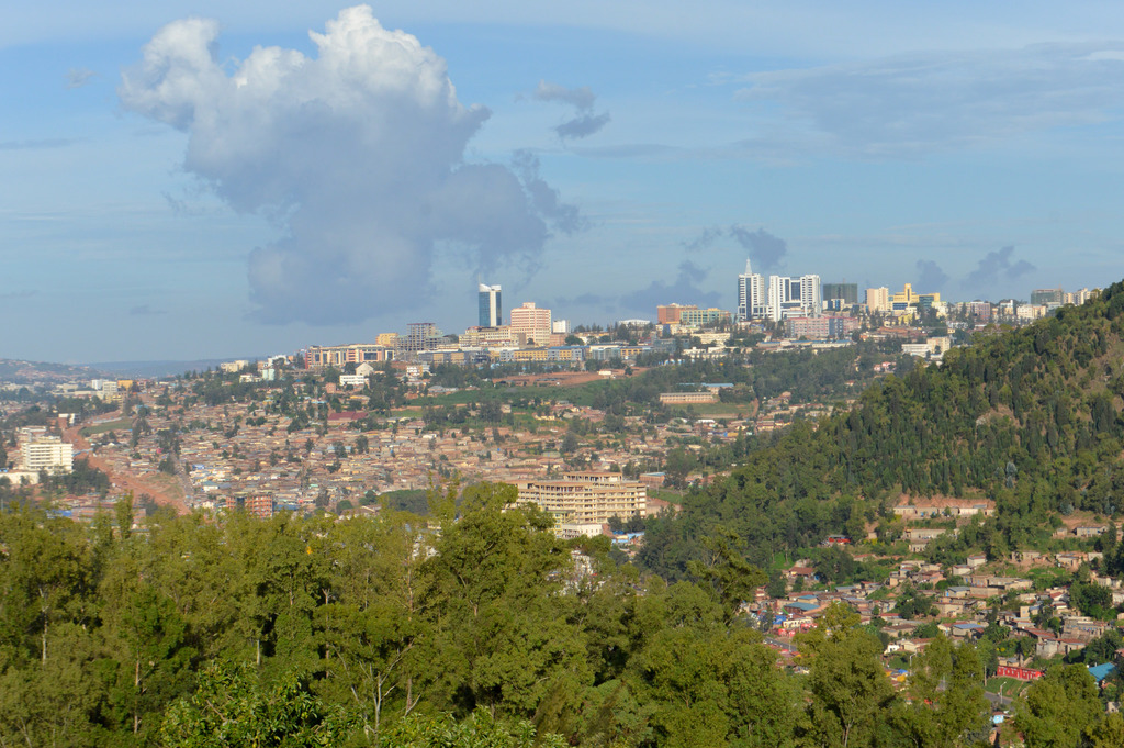 Kigali in the distance