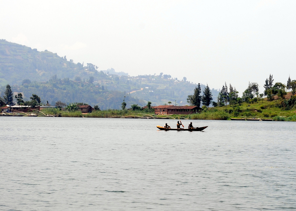 Canoe on Lake Kivu