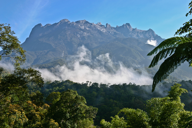 Clouds circling the base of Mount Kinabalu | © Phil MacD Photography/Shutterstock