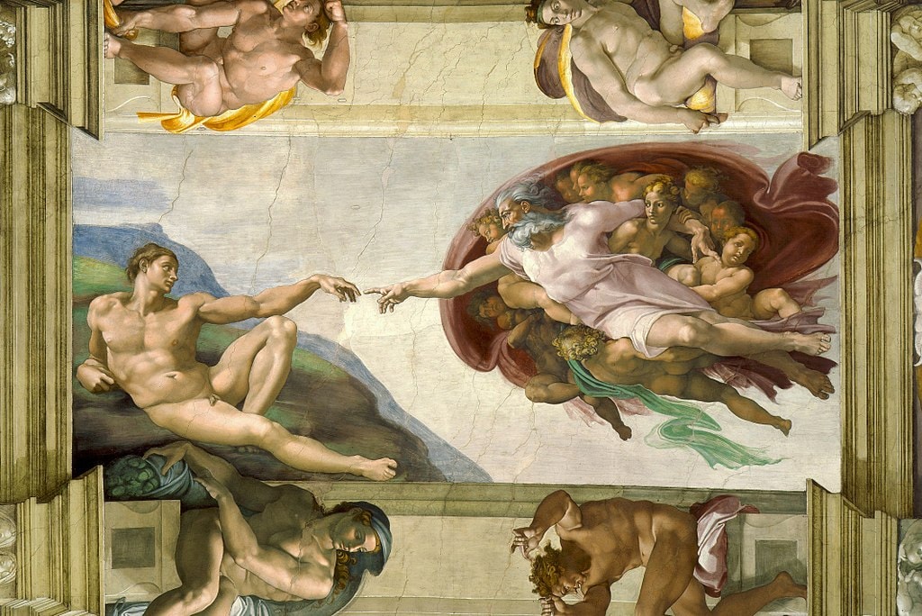 Michelangelo, The Creation of Adam (c. 1511) | Photo by Artworksforever/WikiCommons