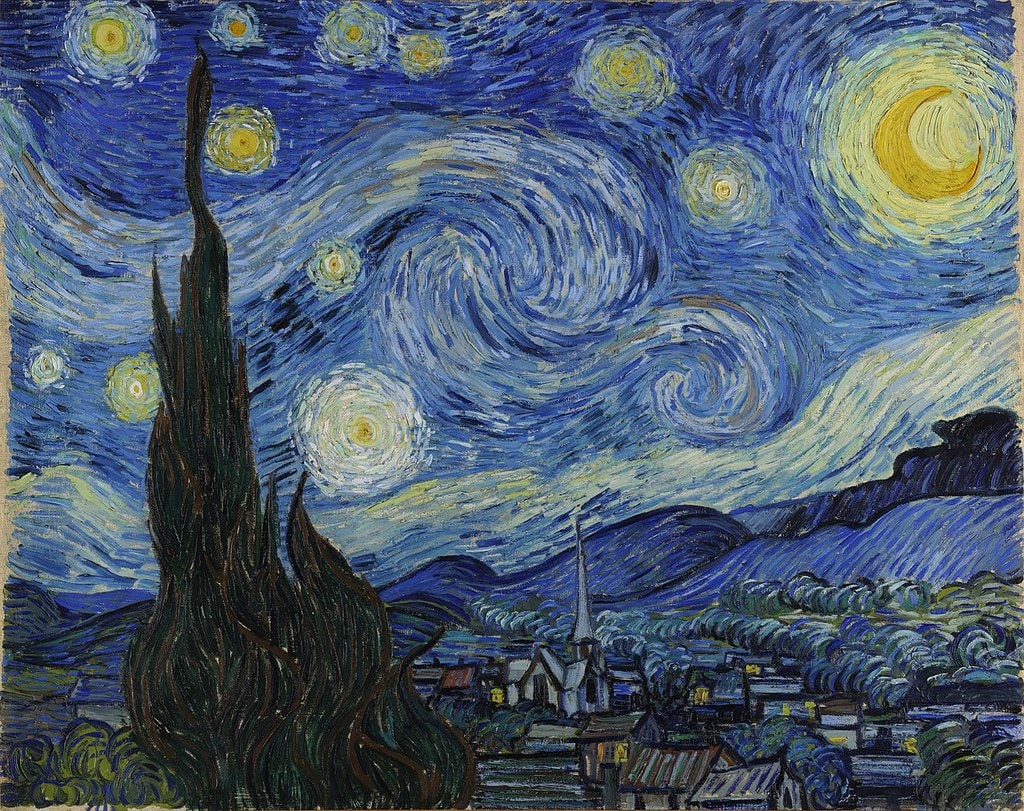 Vincent van Gogh, The Starry Night (1889) | Source: Google Cultural Institute/WikiCommons