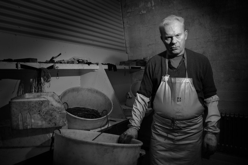 Bait preparer at Grandagarður | Courtesy of Rúnar Þórarinsson