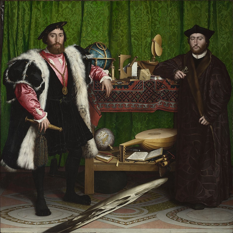 Hans Holbein the Younger, Jean de Dinteville and Georges de Selve ('The Ambassadors') (1533) | Courtesy of The National Gallery/WikiCommons
