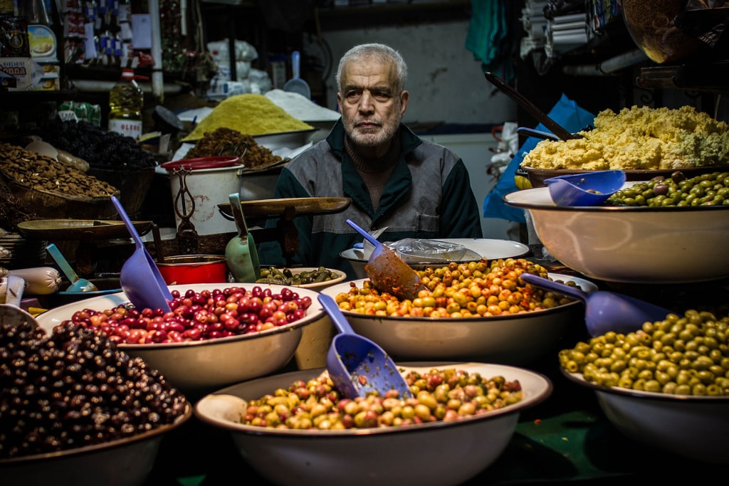 Olive vendor at a market in Morocco | © Christopher L. / Flickr