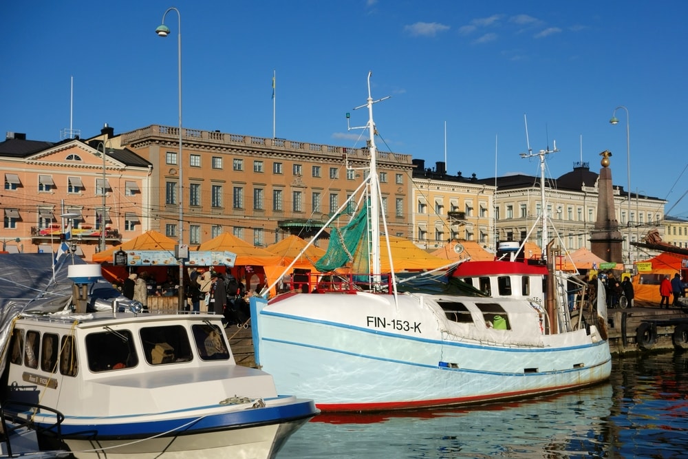 Fishing boats in Market Square, Helsinki | © Jekurantodistaja/Shutterstock
