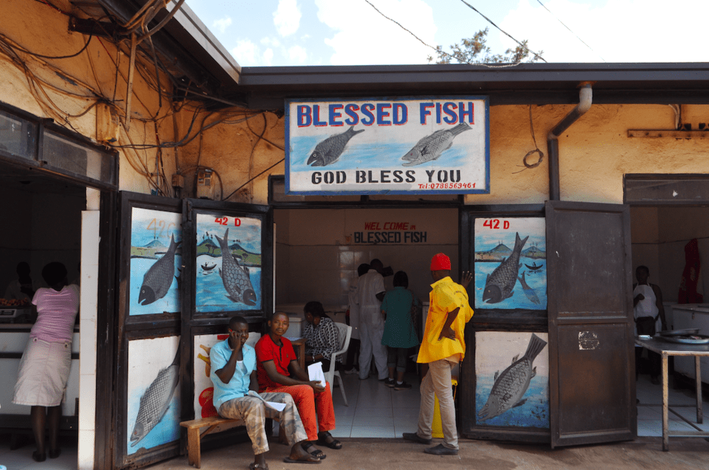 Fish salesmen at Kimironko Market