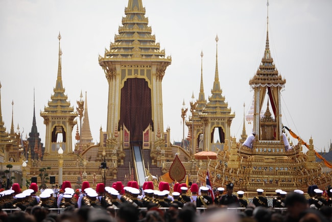 King Bhumibol Adulyadej's royal cremation ceremony, Bangkok, Thailand | © Panupong Changchai/Pacific Press via ZUMA Wire/REX/Shutterstock