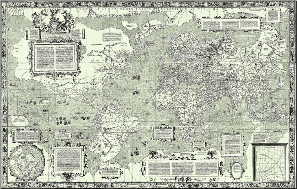 The 1569 world map by Mercator | public domain / Wikimedia Commons