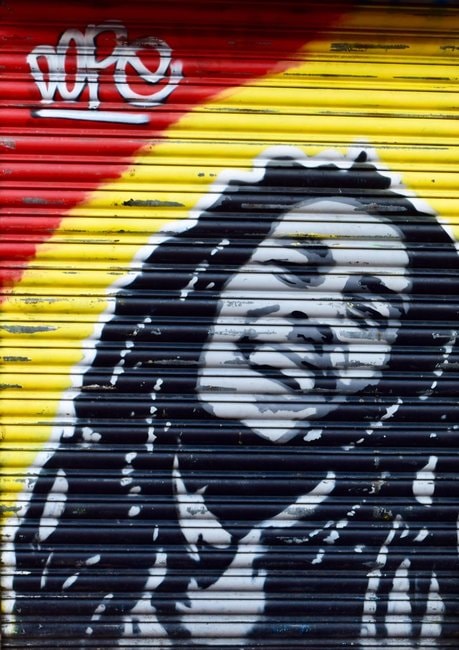 Bob Marley's image © Angie Quinn