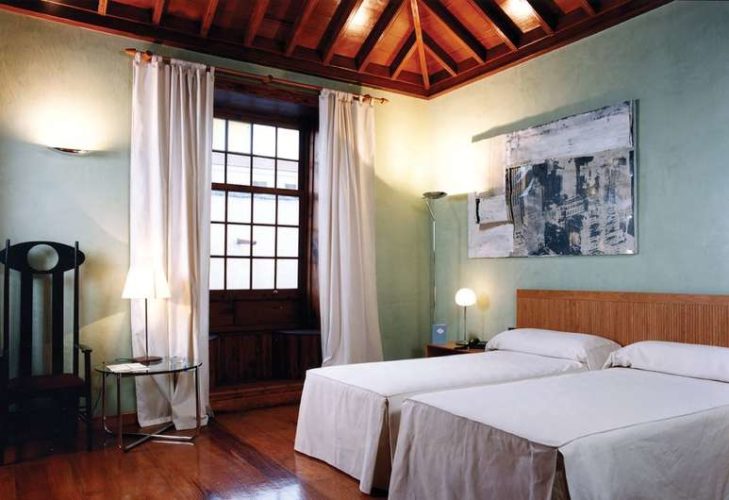 The Hotel San Roque’s rooms are spacious and decorated in soft colours