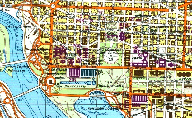 A map of Washington, DC | © redatlasbook.com