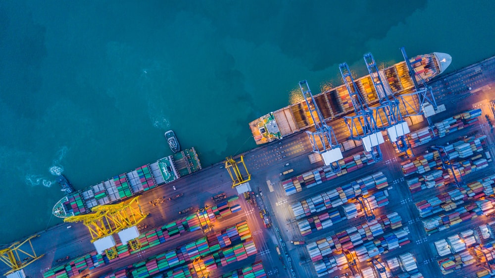 Containers and shipping freighters capture by drone | © Avigator Thailand/Shutterstock