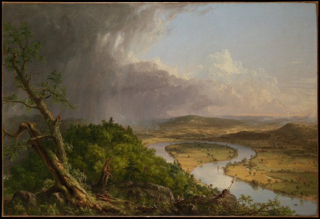 Thomas Cole, <em>View from Mount Holyoke, Northampton, Massachusetts, after a Thunderstorm</em>—<em>The Oxbow</em>, 1836. Courtesy of The Metropolitan Museum of Art